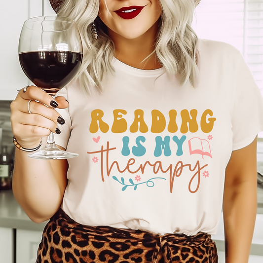 Reading Is My Therapy - DTF Transfer