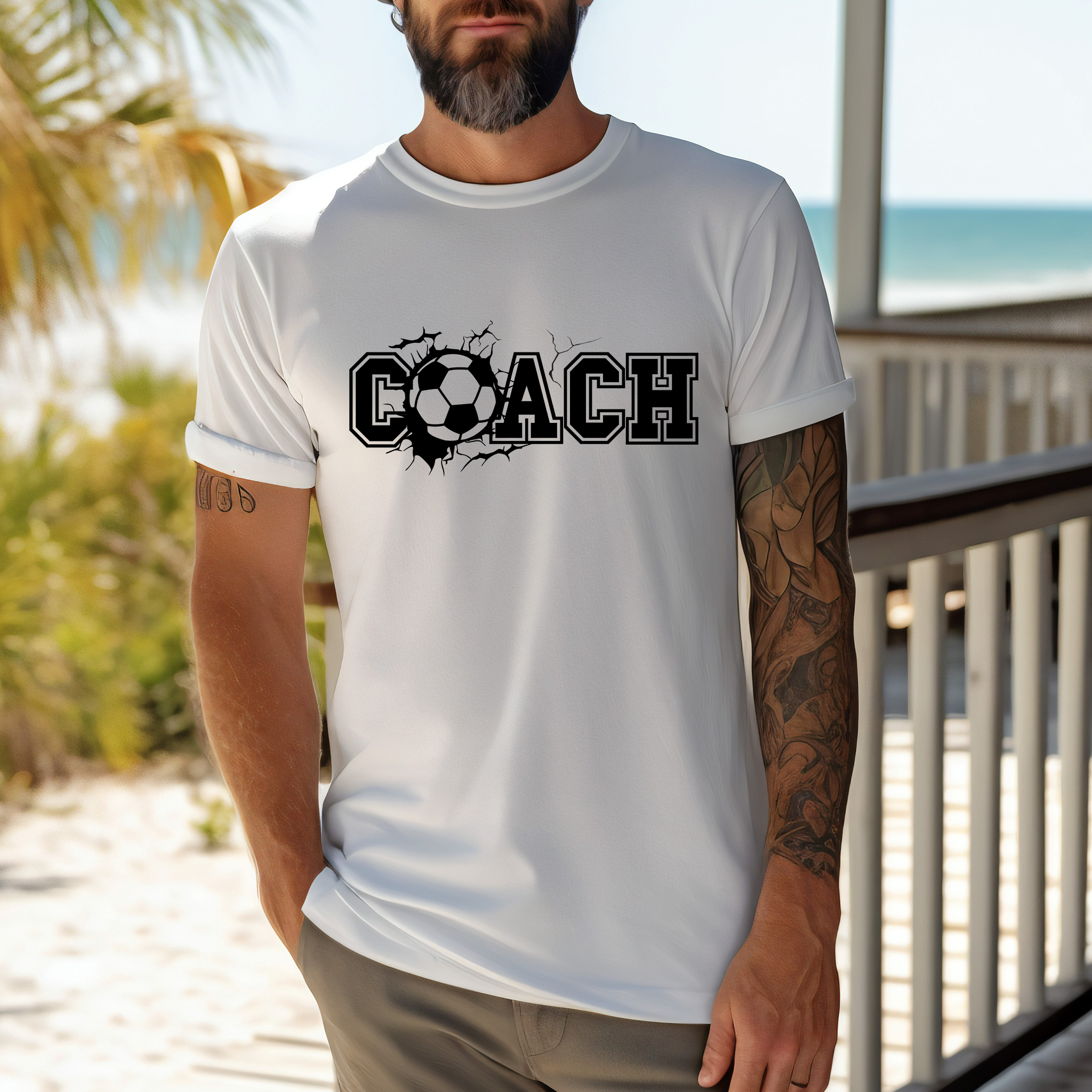 Soccer Coach Black - DTF Transfer