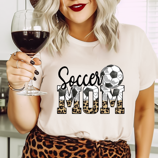 Soccer Mom Cheetah Print Brown - DTF Transfer