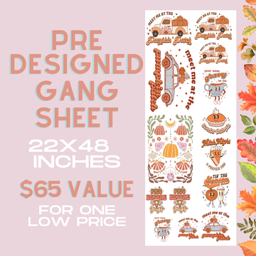 Vintage Fall - Pre Designed Gang Sheet