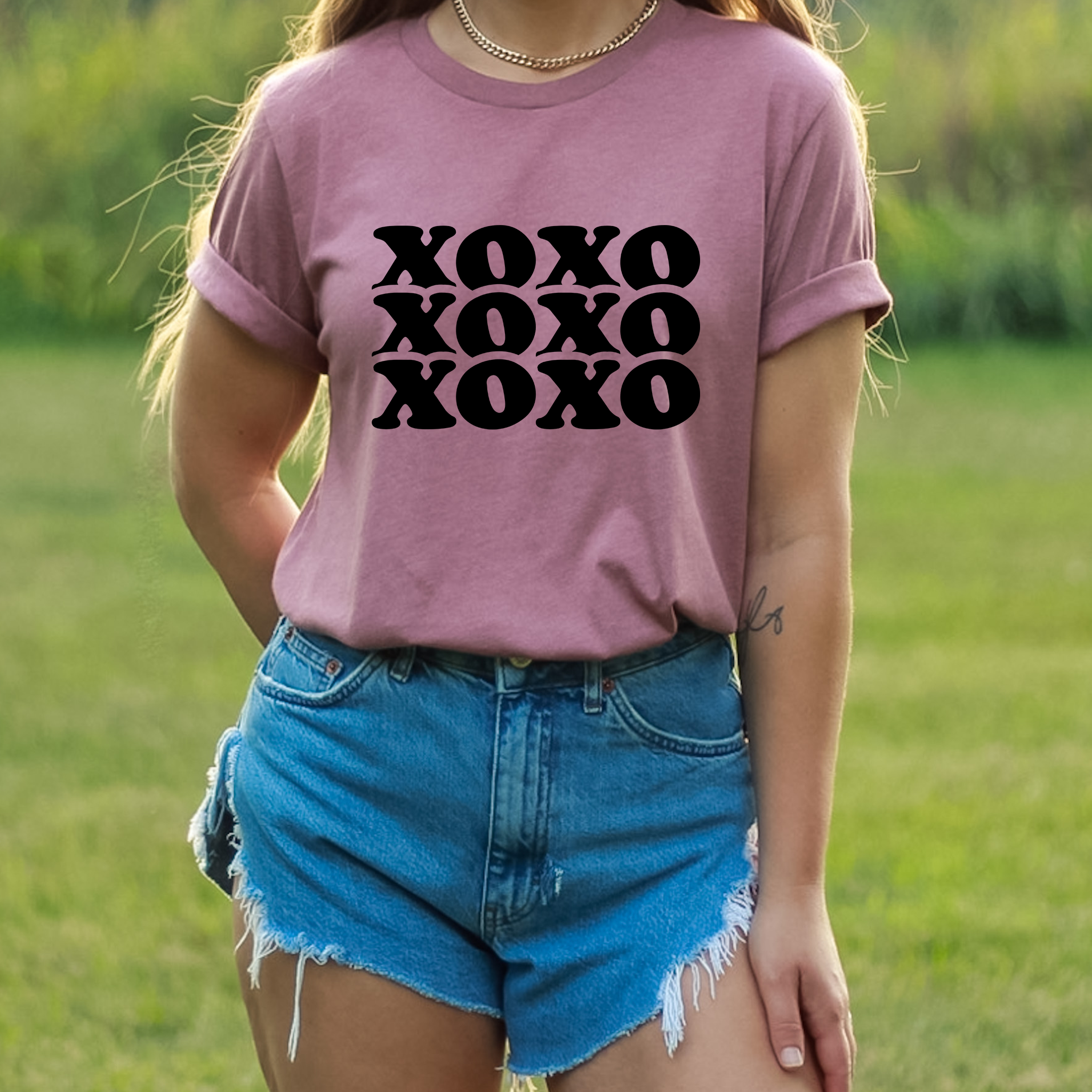 XOXO Black - DTF Transfer